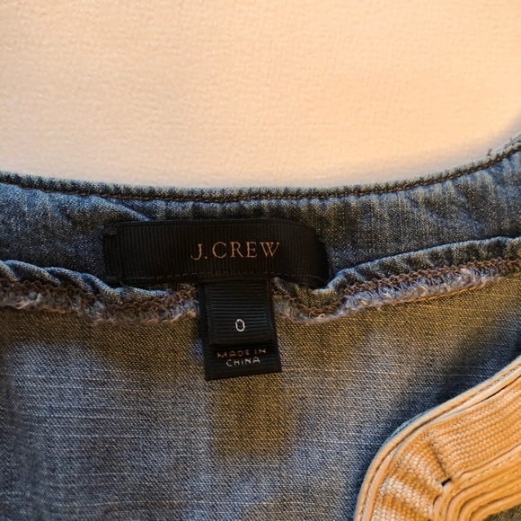 J Crew denim embroidered tunic - Picture 3 of 5